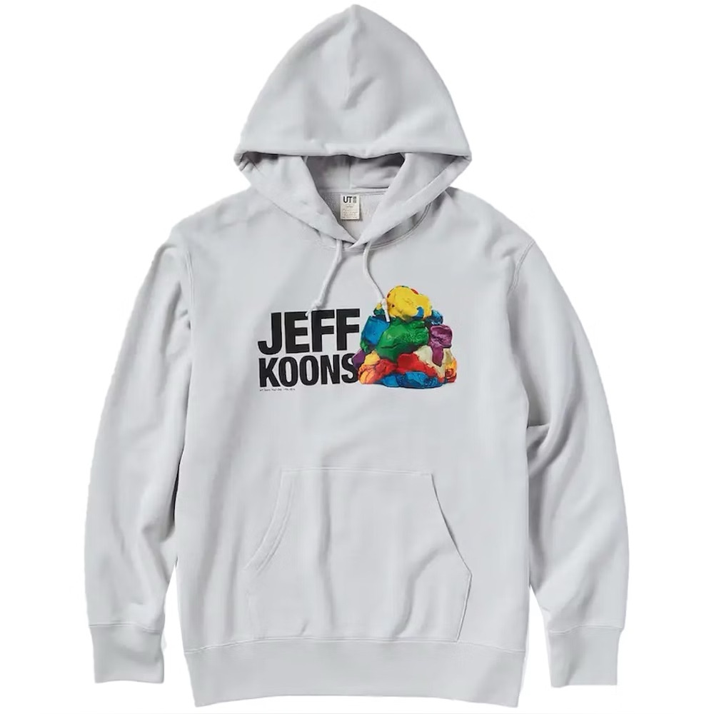 Uniqlo x Jeff Koons UT Graphic Hoodie in Light Gray Men’s Size S